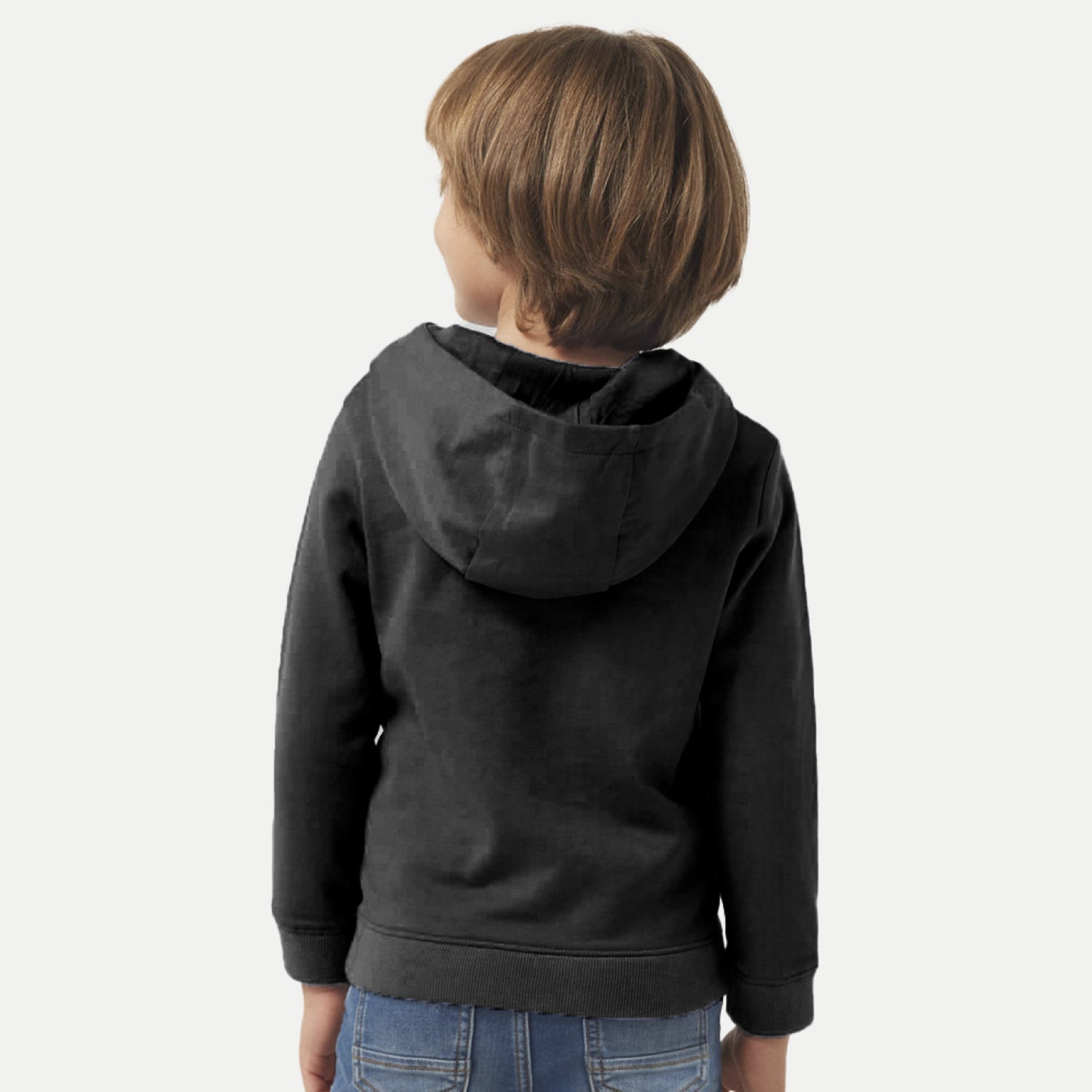 Radprix Kid Boy Solid Navy Hooded Sweatshirt