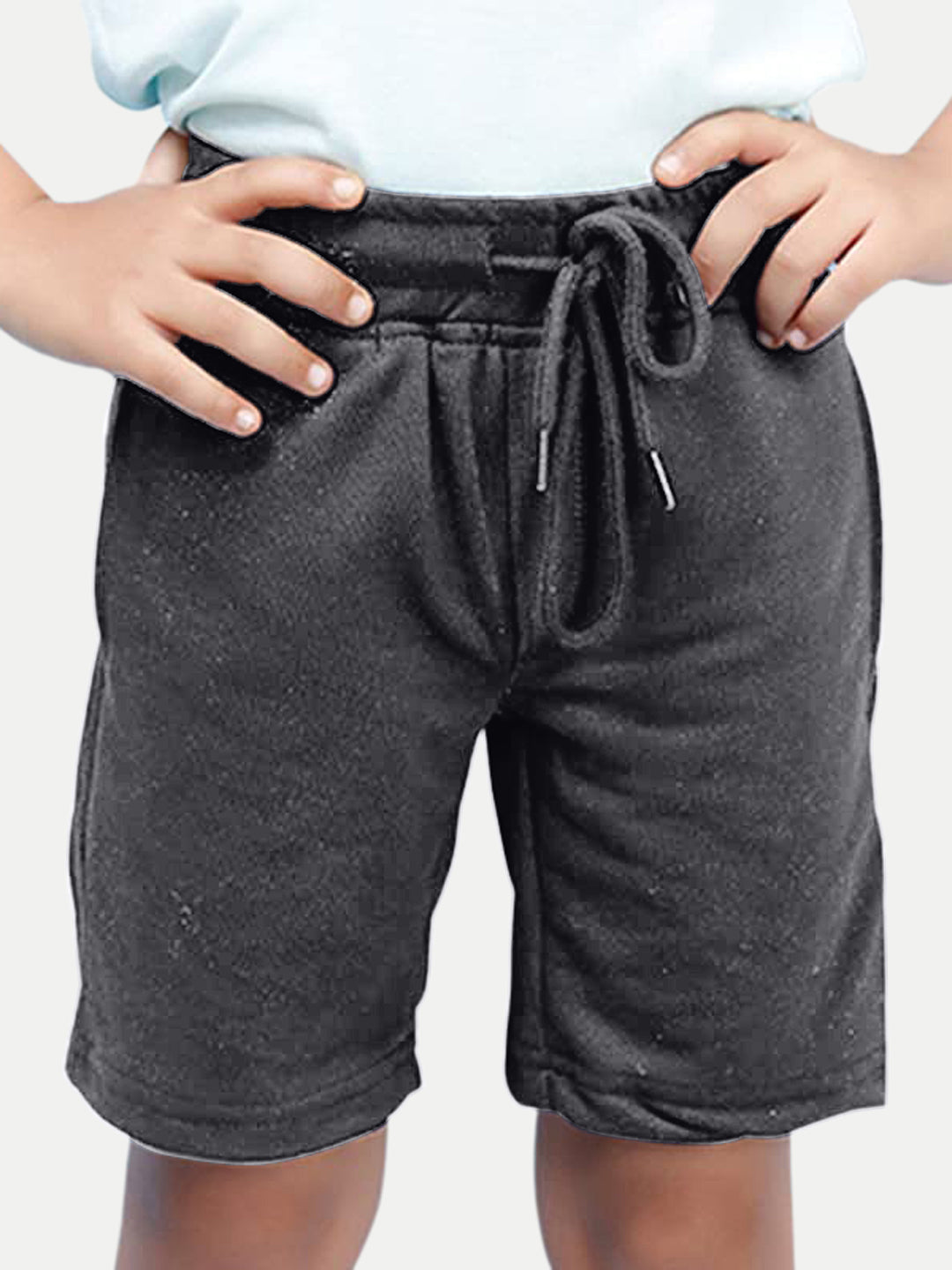 Radprix Boys Black Solid Shorts