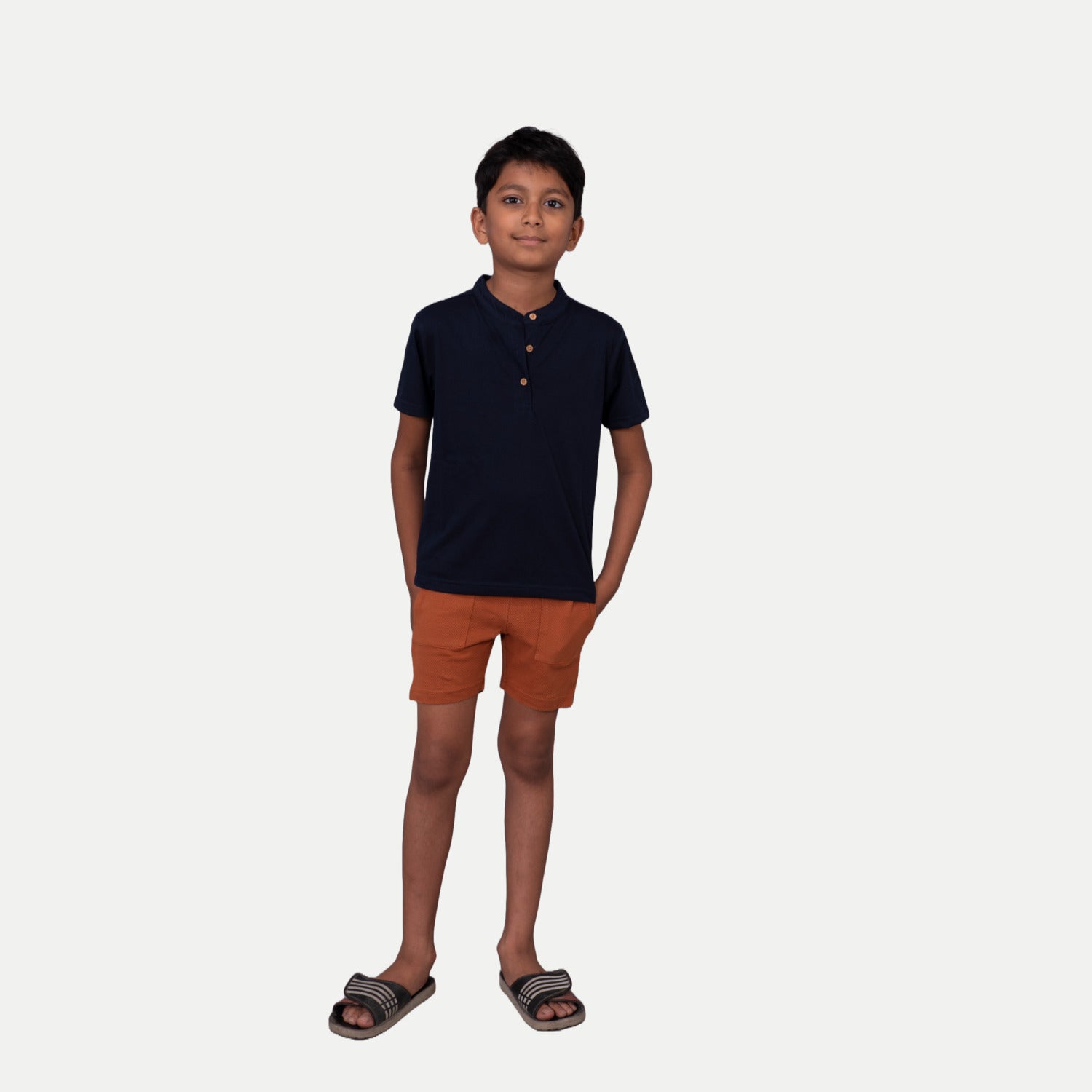 Radprix Boys Navy Henley T-shirt