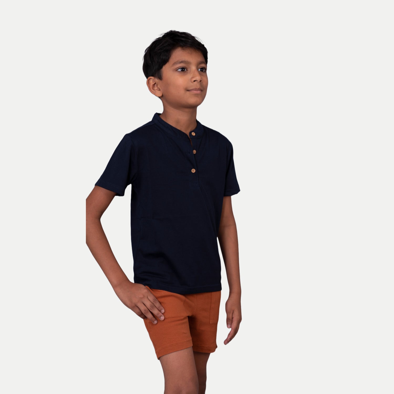 Radprix Boys Navy Henley T-shirt