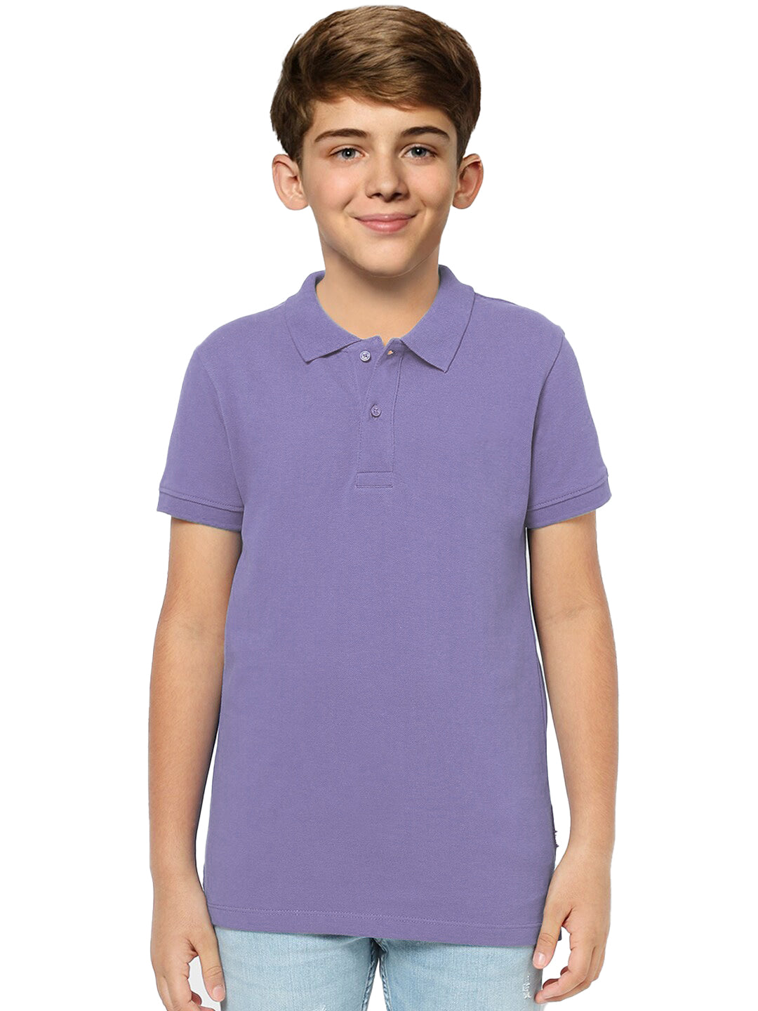 Radprix Kid Boys Lavender Polo T-shirt