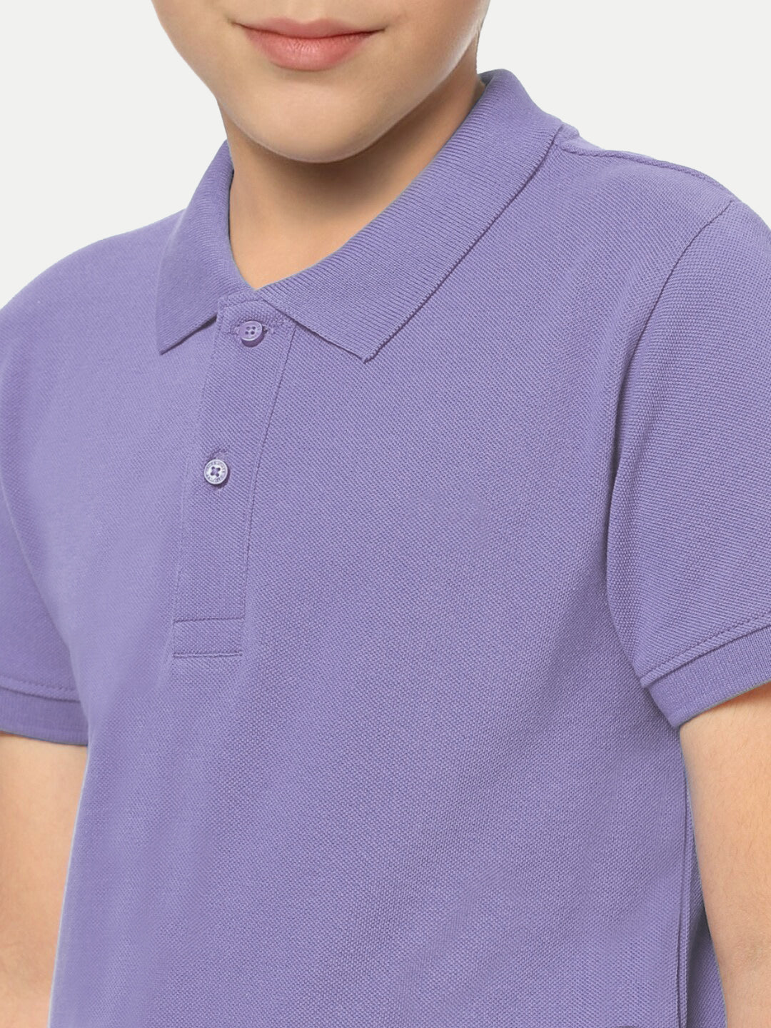 Radprix Kid Boys Lavender Polo T-shirt