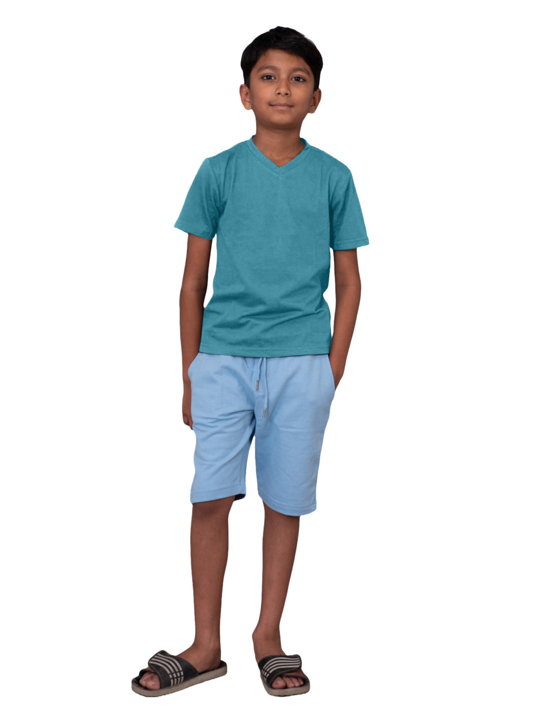 Radprix Boys Aqua V neck T-shirt