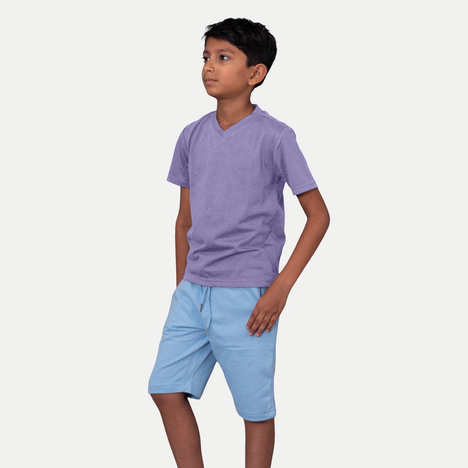 Radprix Boys Lavender V neck T-shirt