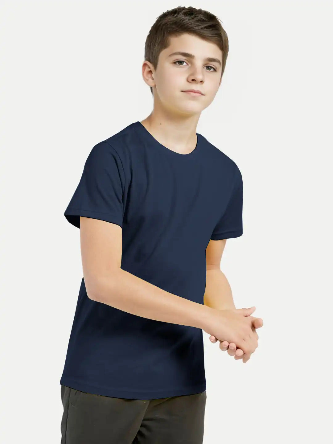 Radprix Boys Navy Crew neck T-shirt