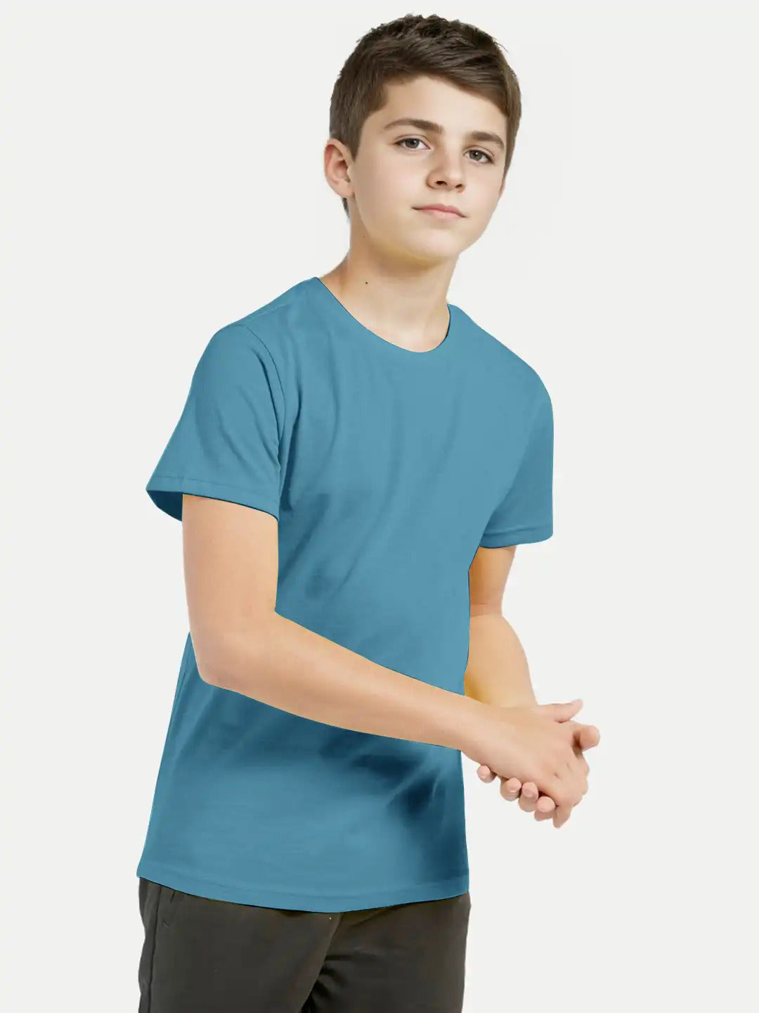 Radprix Boys Aqua Crew neck T-shirt