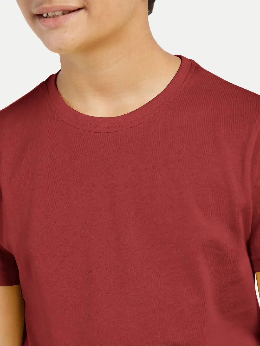 Radprix Boys Red Crew neck T-shirt