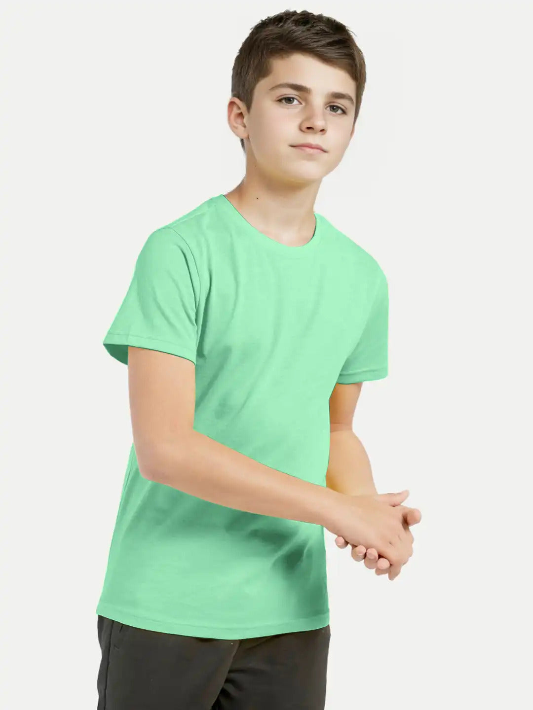 Radprix Boys Mint Crew neck T-shirt