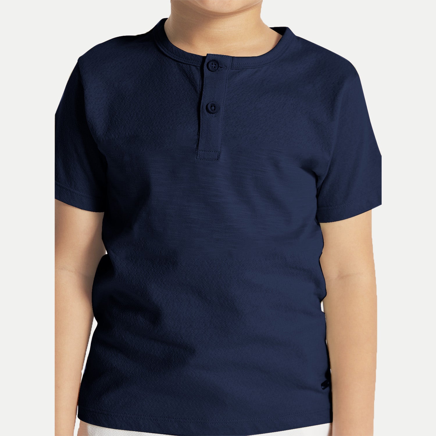 Radprix Boys Navy Henley neck T-shirt