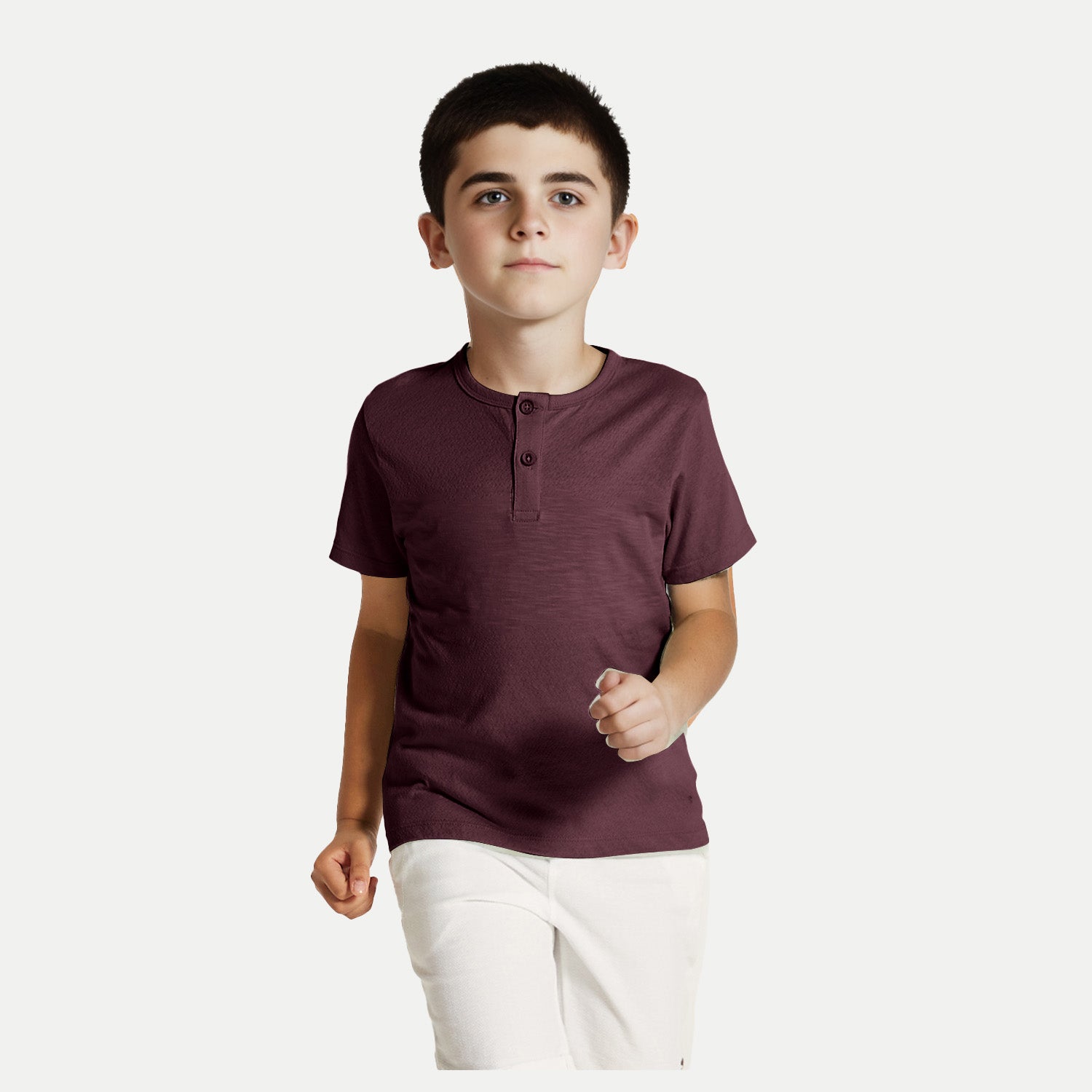 Radprix Boys Wine Henley neck T-shirt