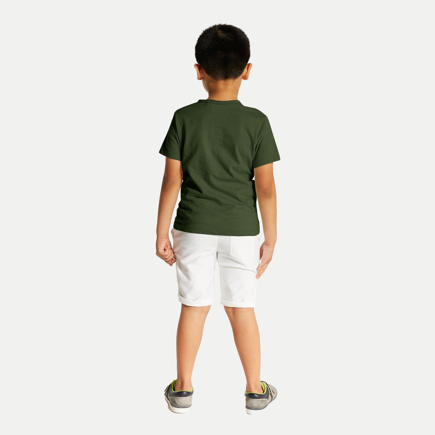 Radprix Boys Olive Henley neck T-shirt