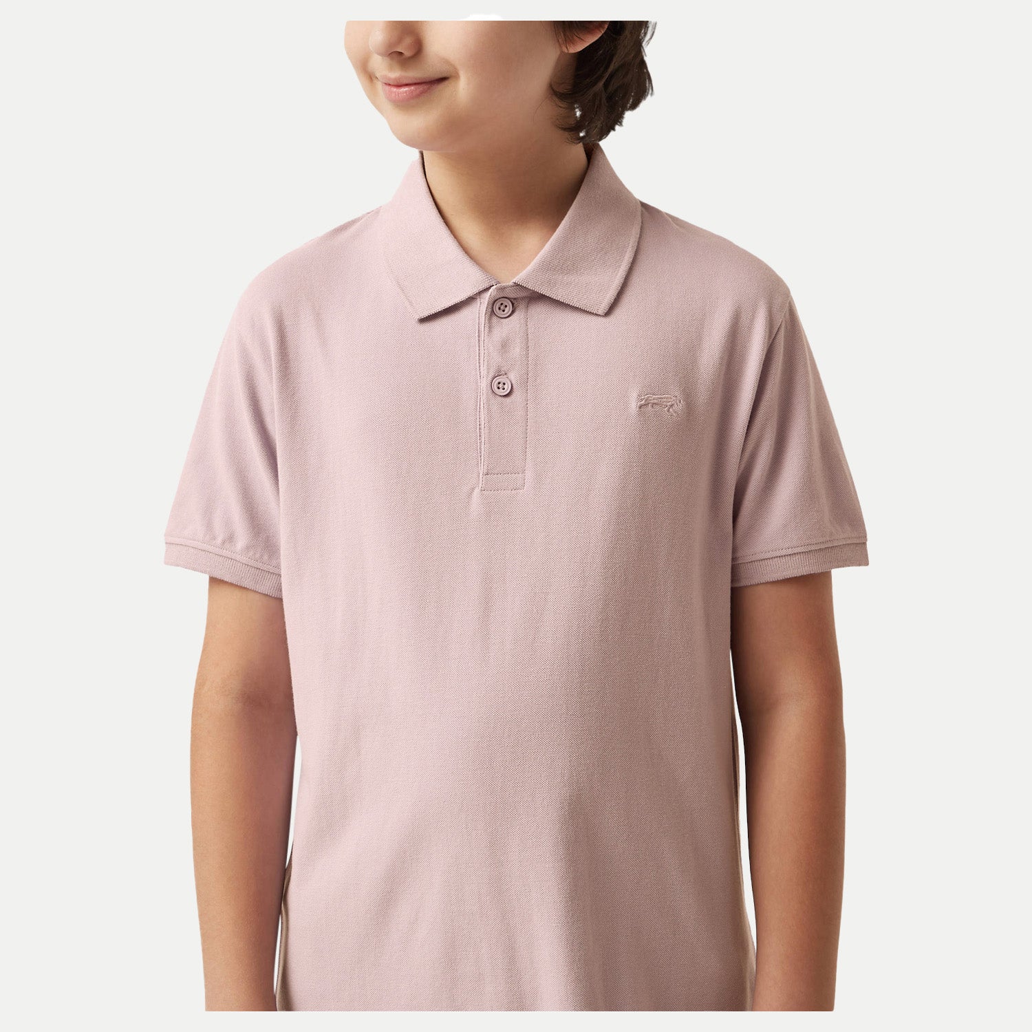 Radprix Kid Boys Pink Plain Polo T-shirt