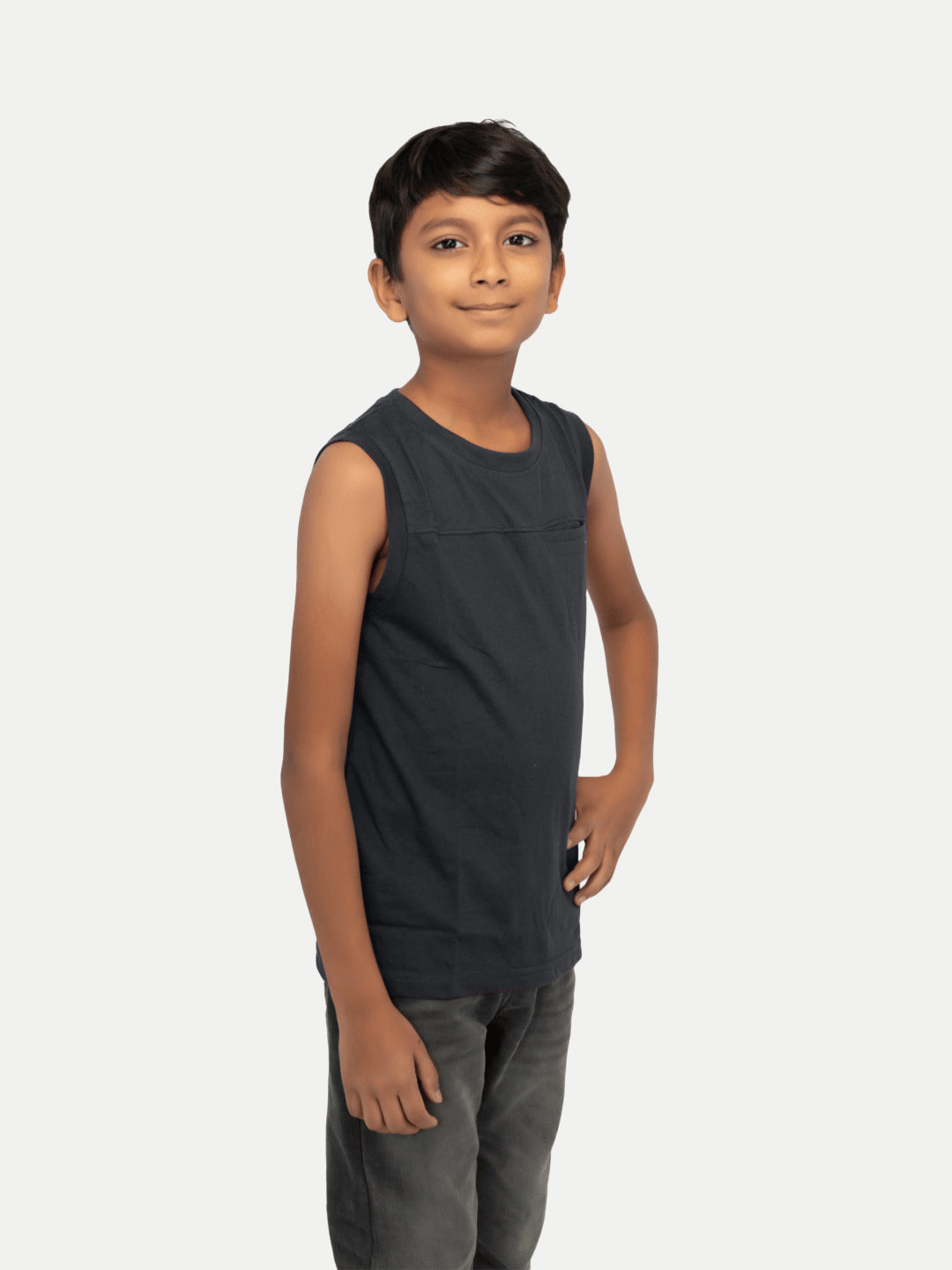 Radprix Kids Boys Black Tank Top