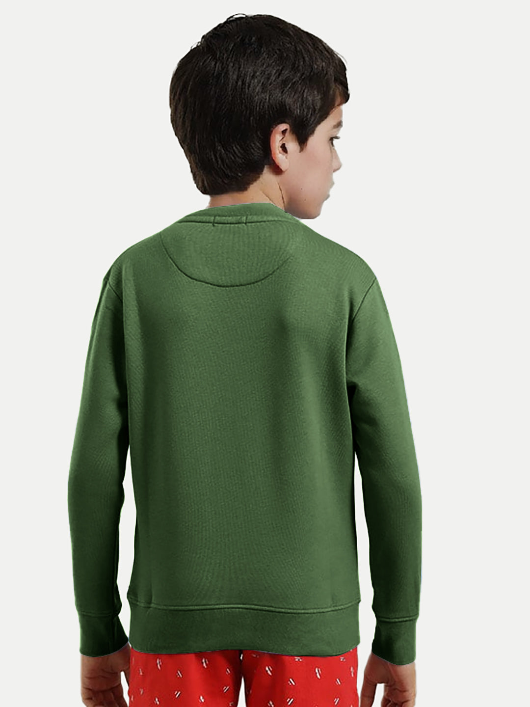 Radprix Kid Boys Basic Green Sweatshirt