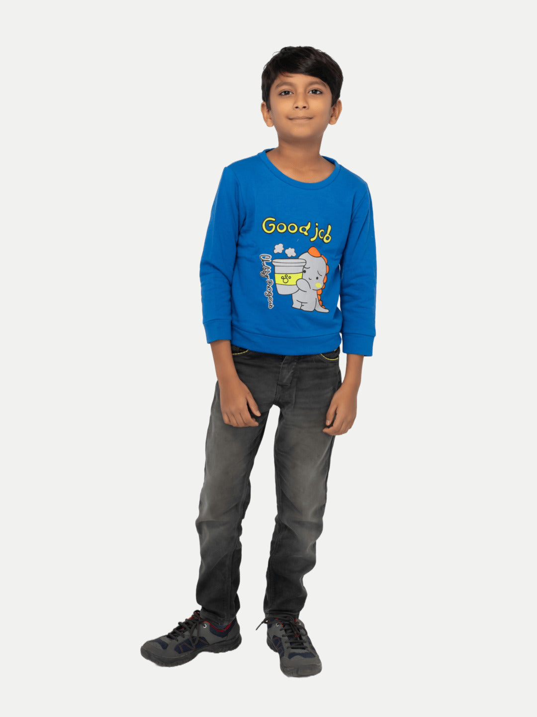 Radprix Boys Blue Printed Sweatshirt