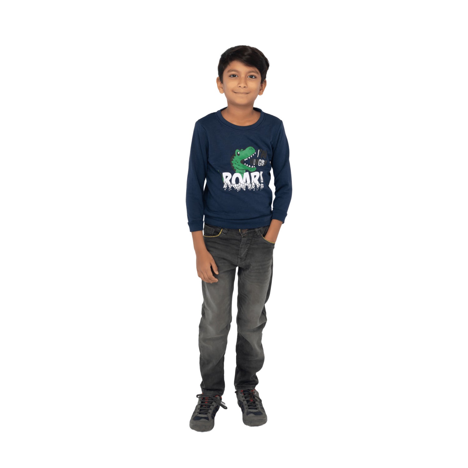 Radprix Kid Boys Navy Printed Sweatshirt