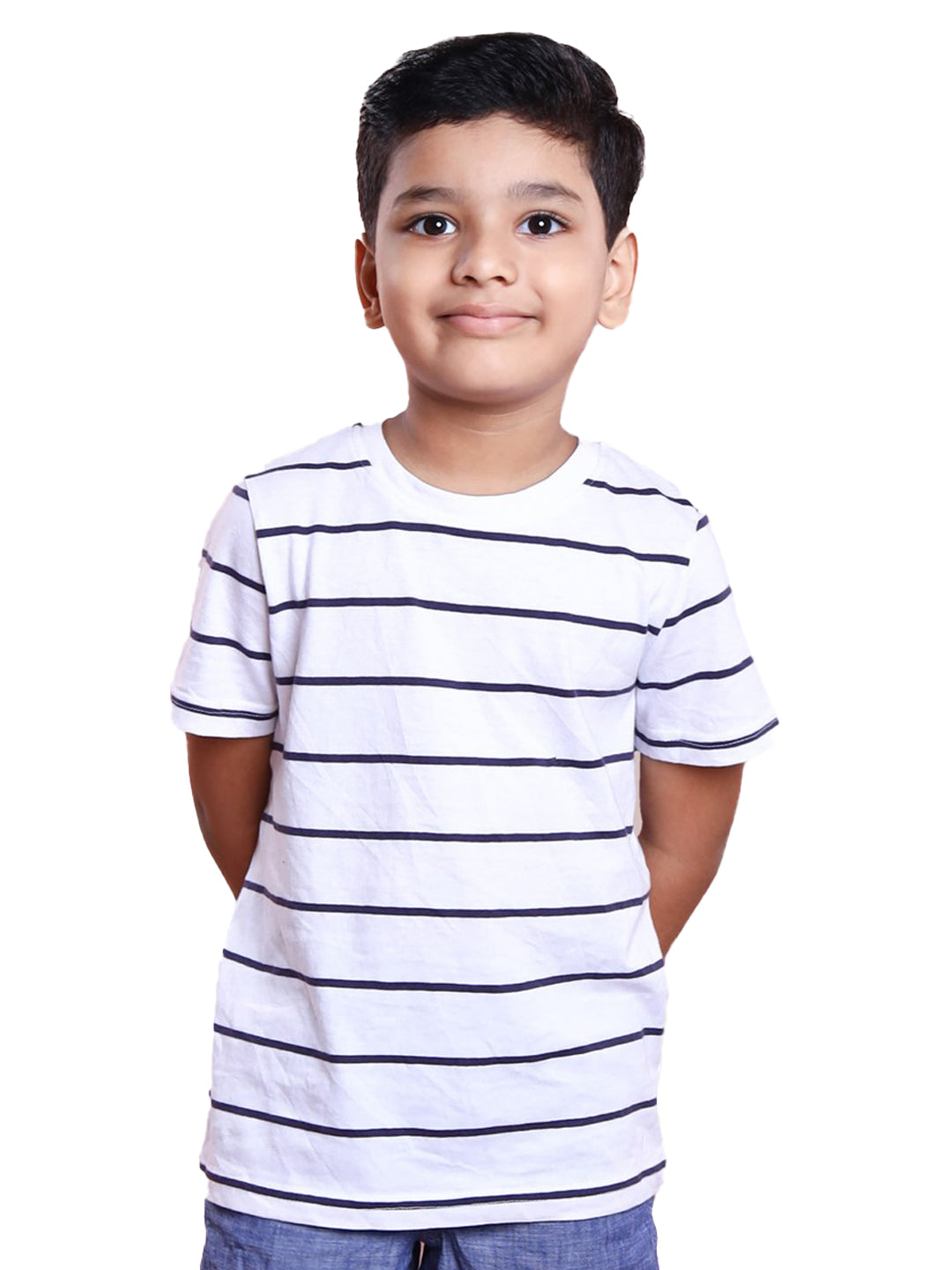 Radprix Kids Boys White Striped T-shirt