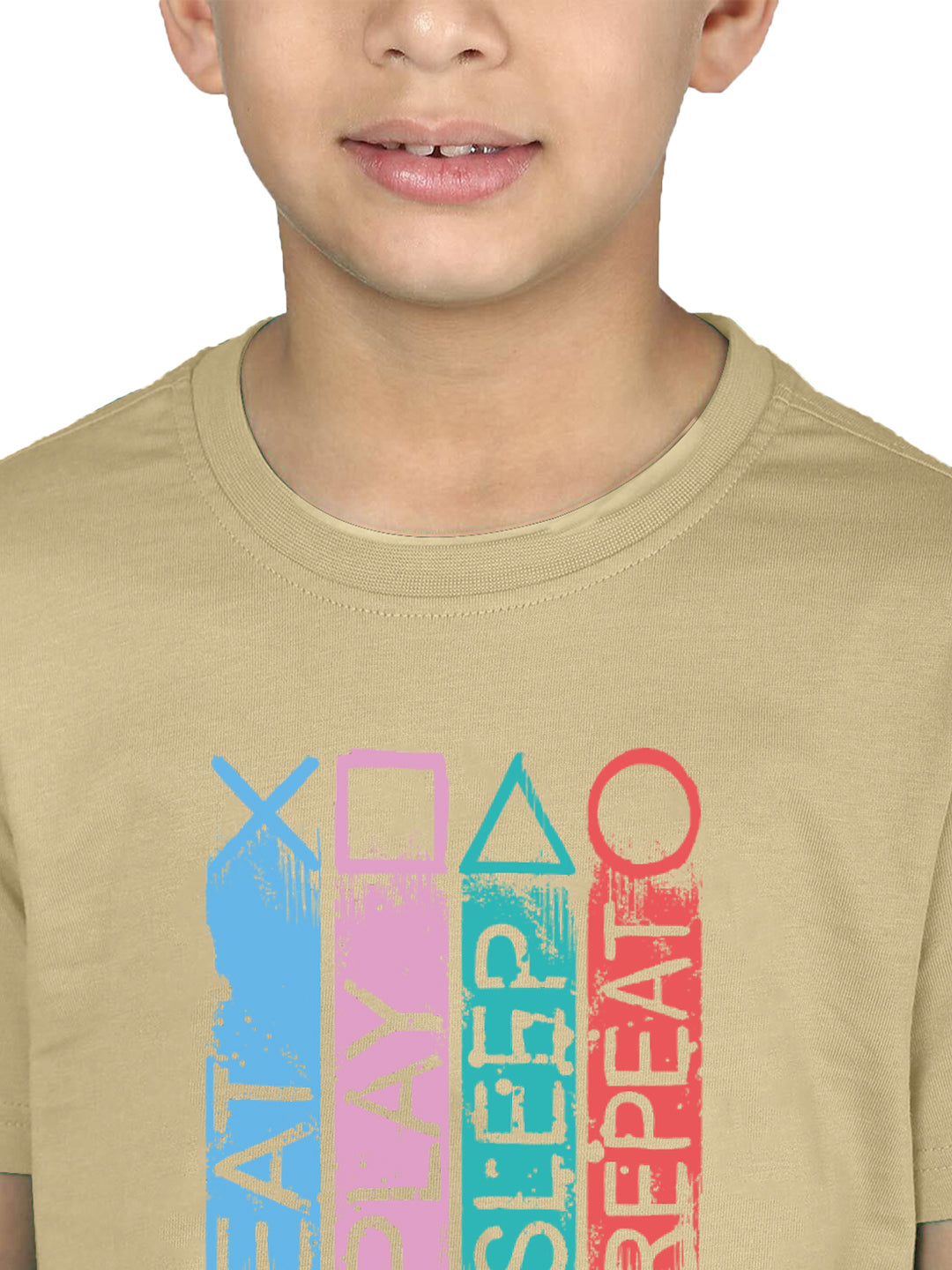 Radprix White T-Shirt with game control Print