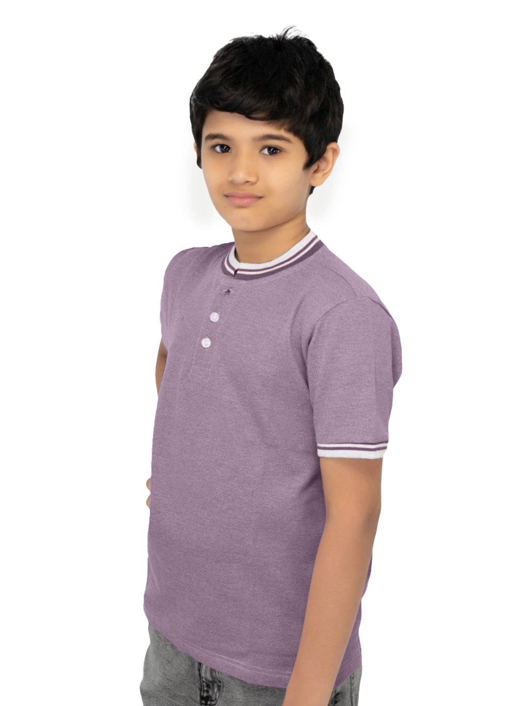 Radprix Boys Onion Red Contrast Melange T-shirt