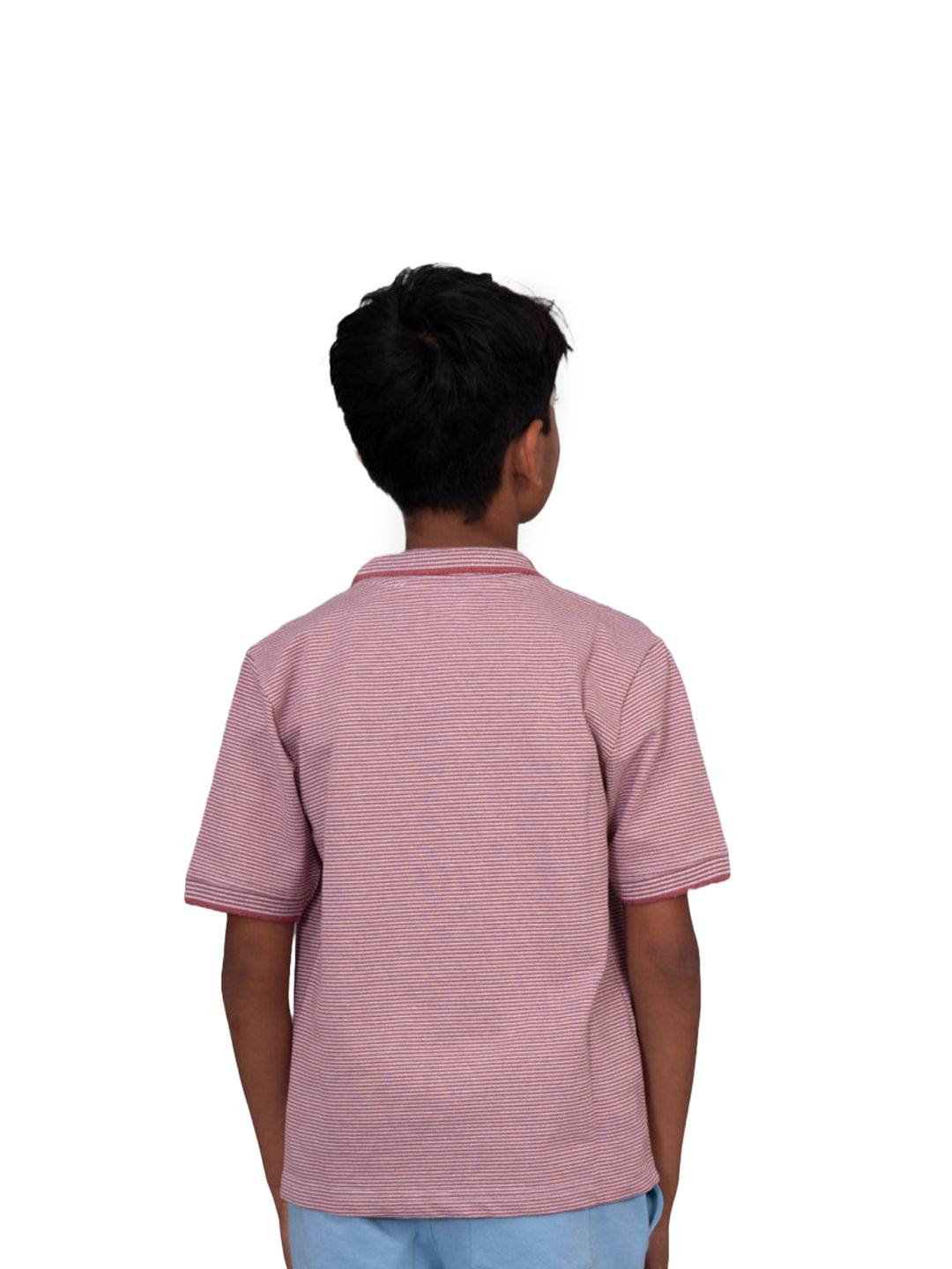 Radprix Kid Boys Onion Red polo Stripe T-shirt