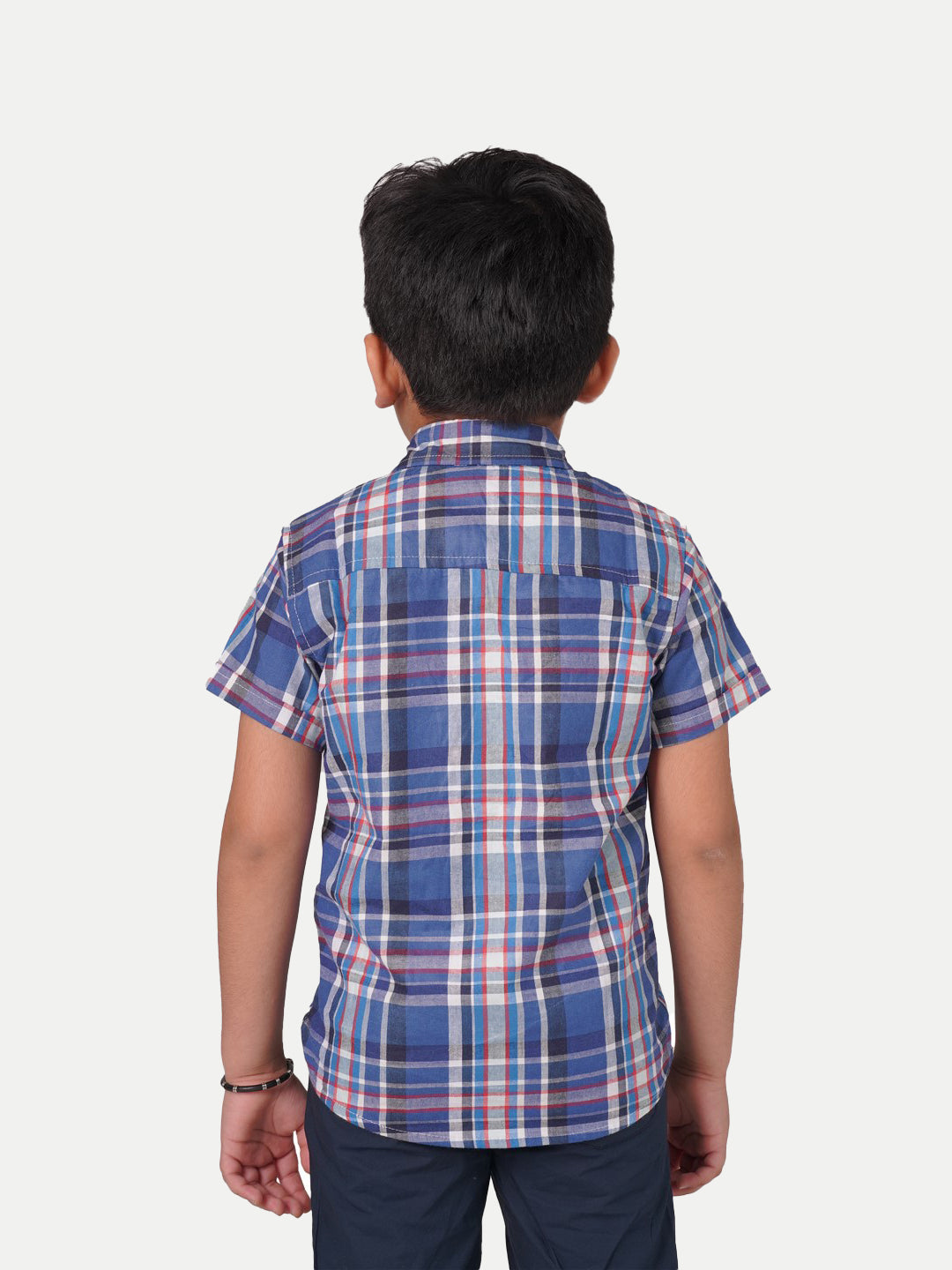 Radprix Kid Boys Blue Multi-checked Shirt