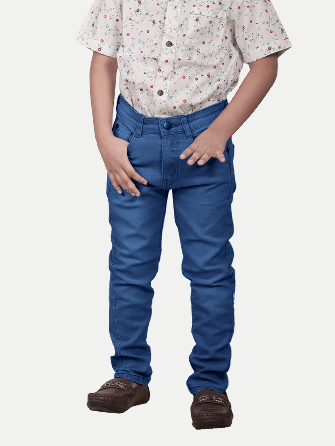 Radprix Kids Boys Dark Blue Washed Denim Pant