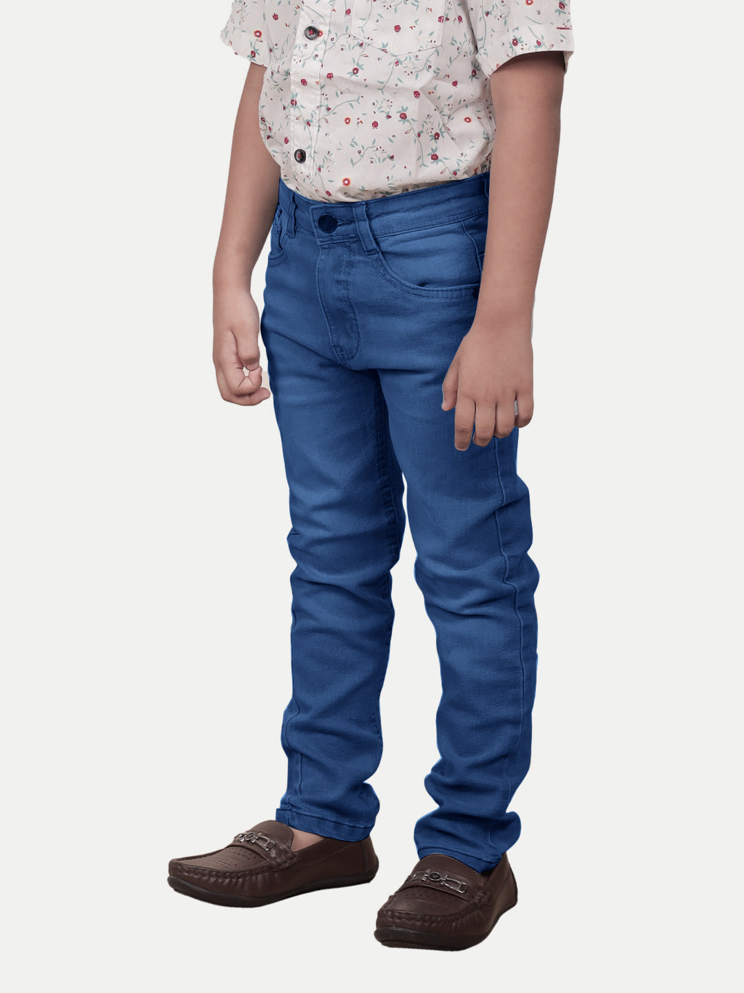 Radprix Kids Boys Dark Blue Washed Denim Pant