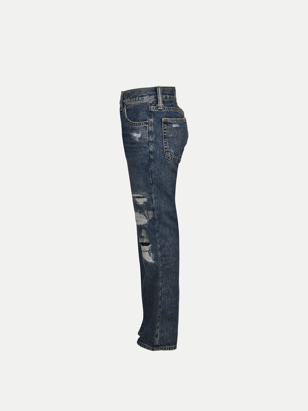 Radprix Kids Boys Blue Fashion Torned Denim Pant