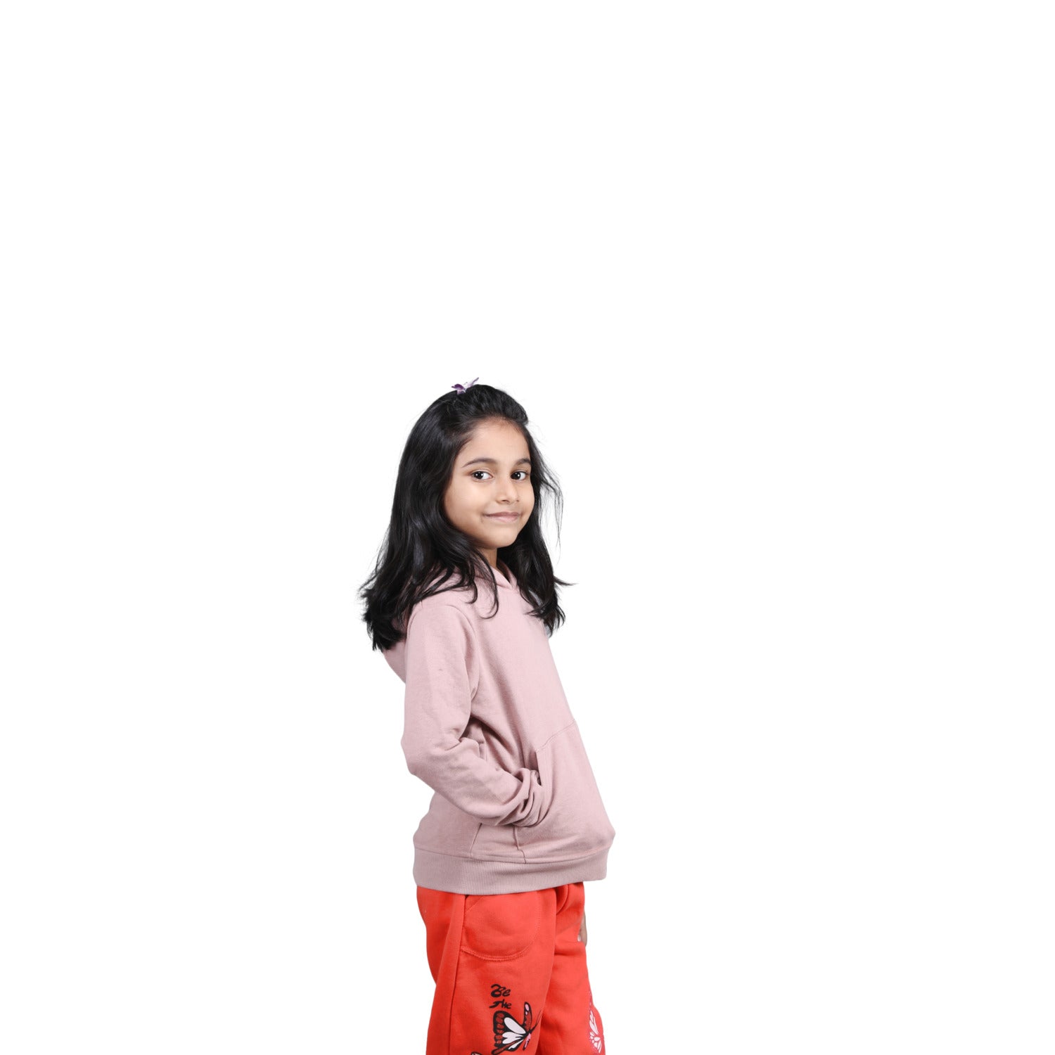 Radprix Girls Solid Onion Red hoodies