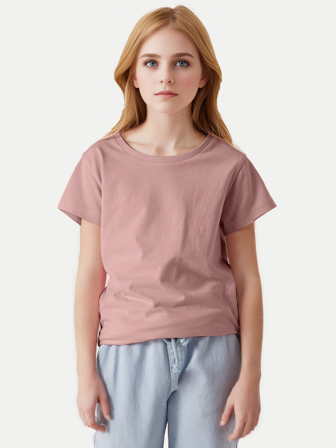 Radprix Girls Onion Round Crew neck T-shirt