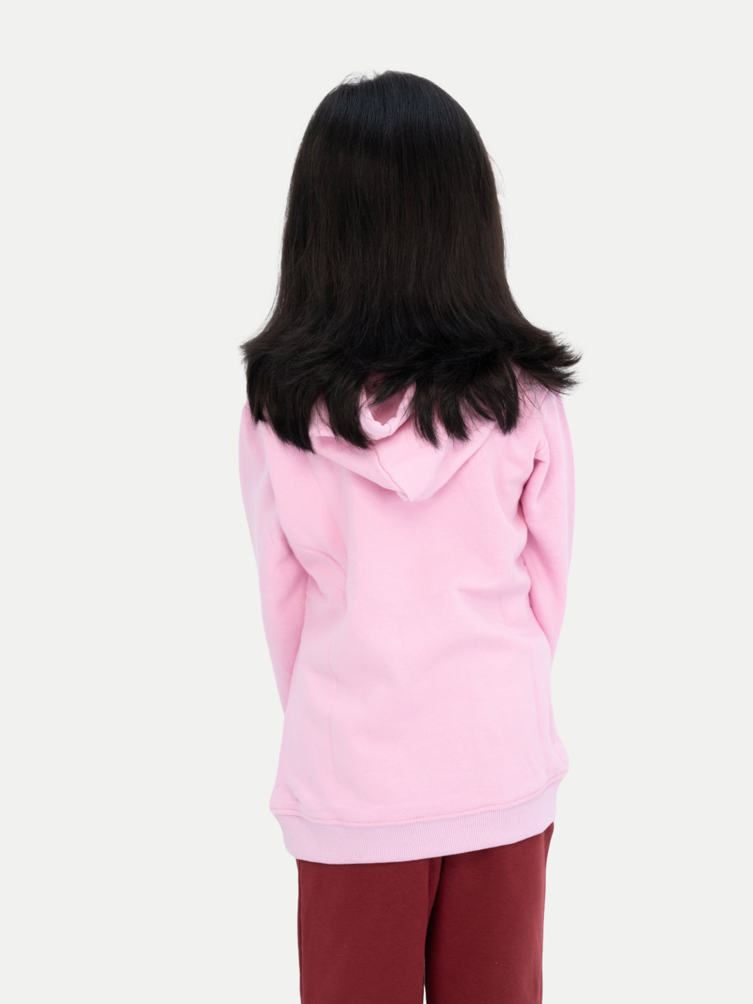 Radprix Kid Girls Pink Printed Sweat Hoodie