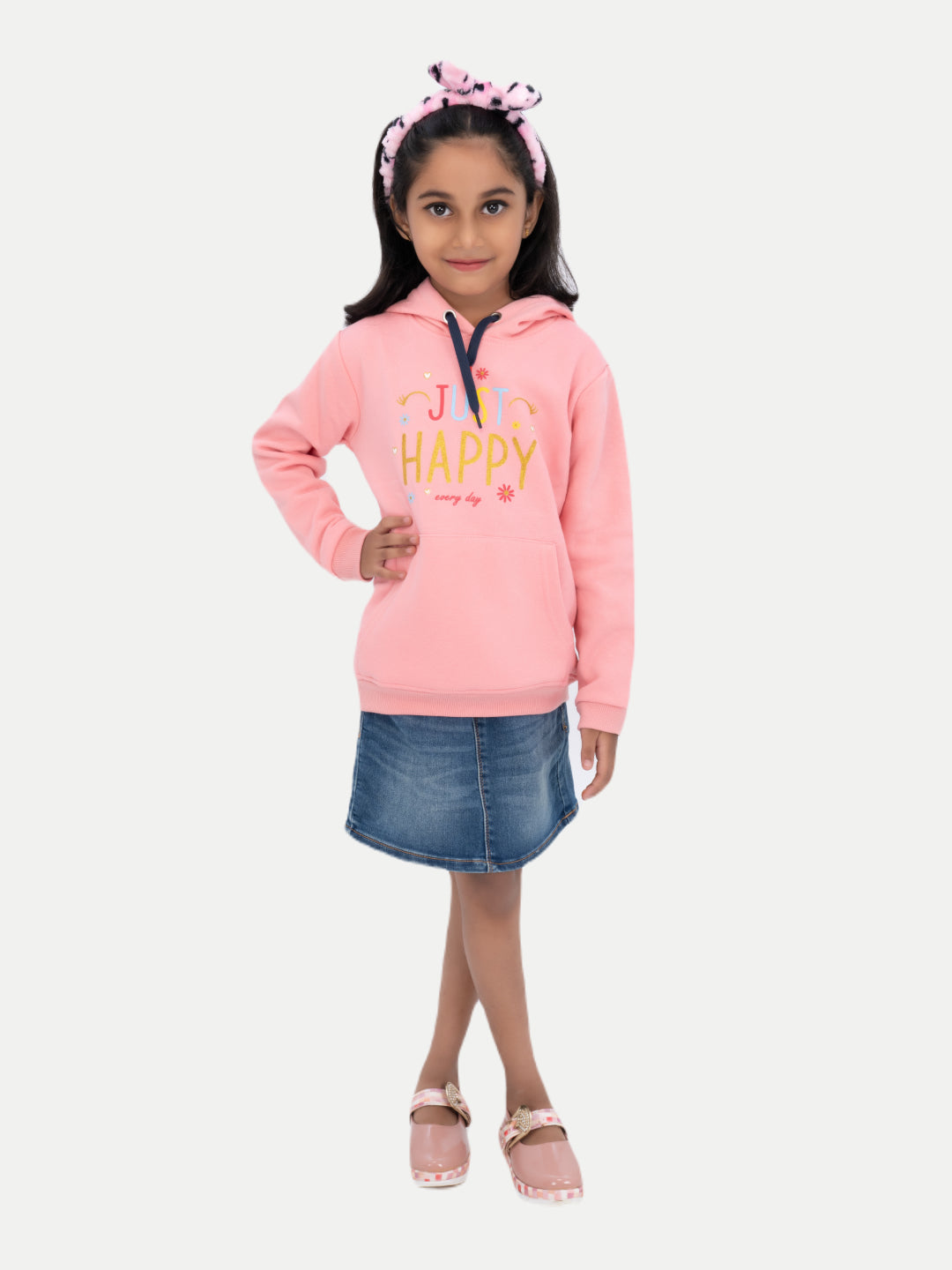 Radprix Girls Printed Sweat hoodies Pink