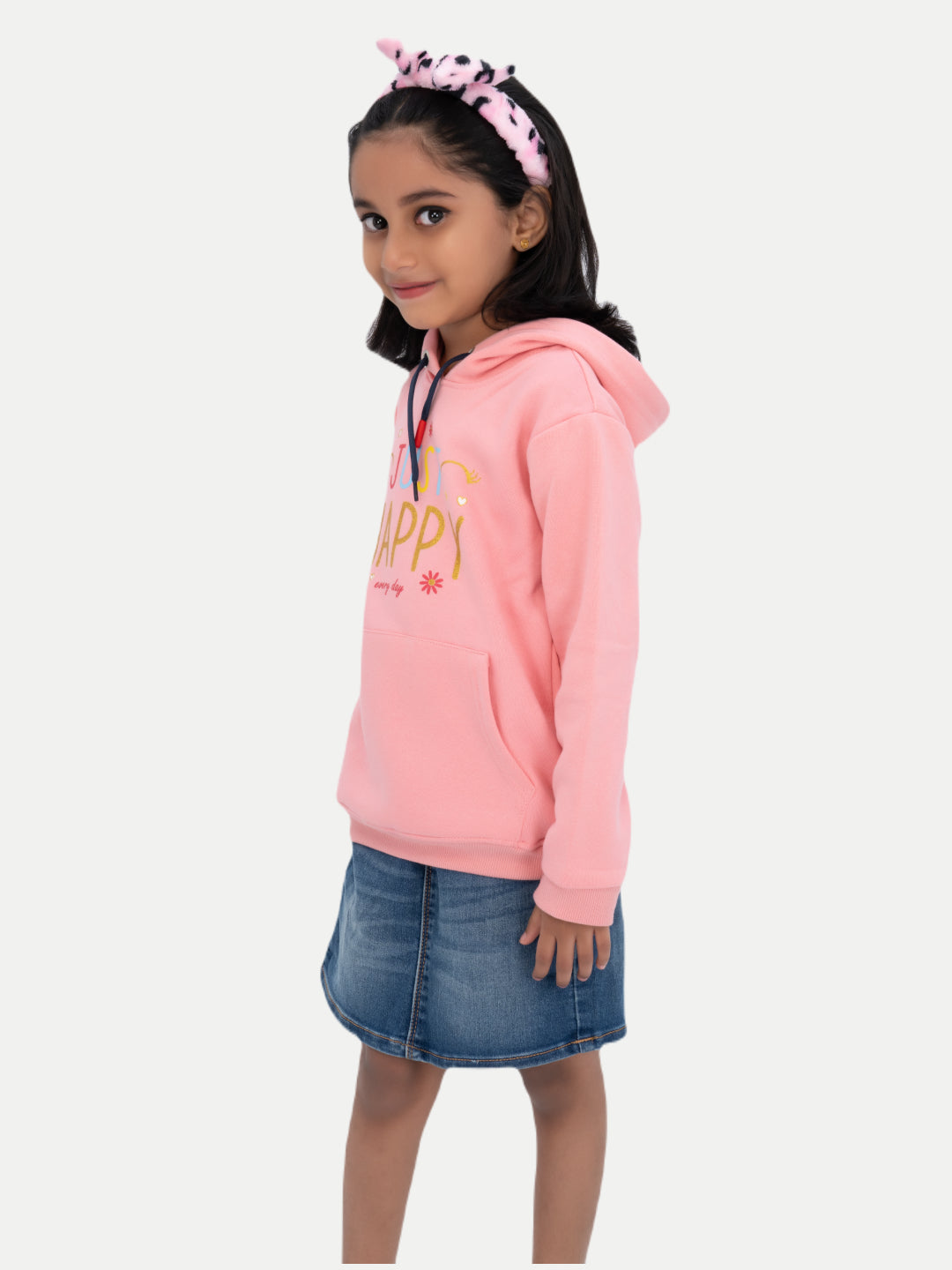 Radprix Girls Printed Sweat hoodies Pink