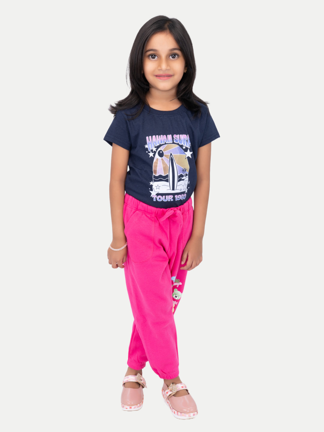 Radprix Kid Girls Pink Printed Joggers