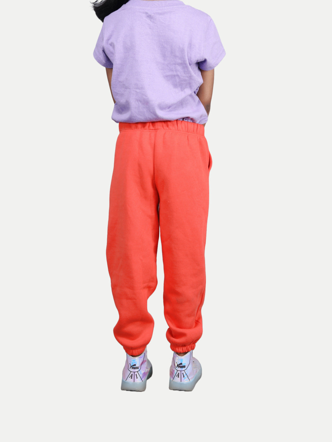 Radprix Kid Girls Orange Printed Joggers