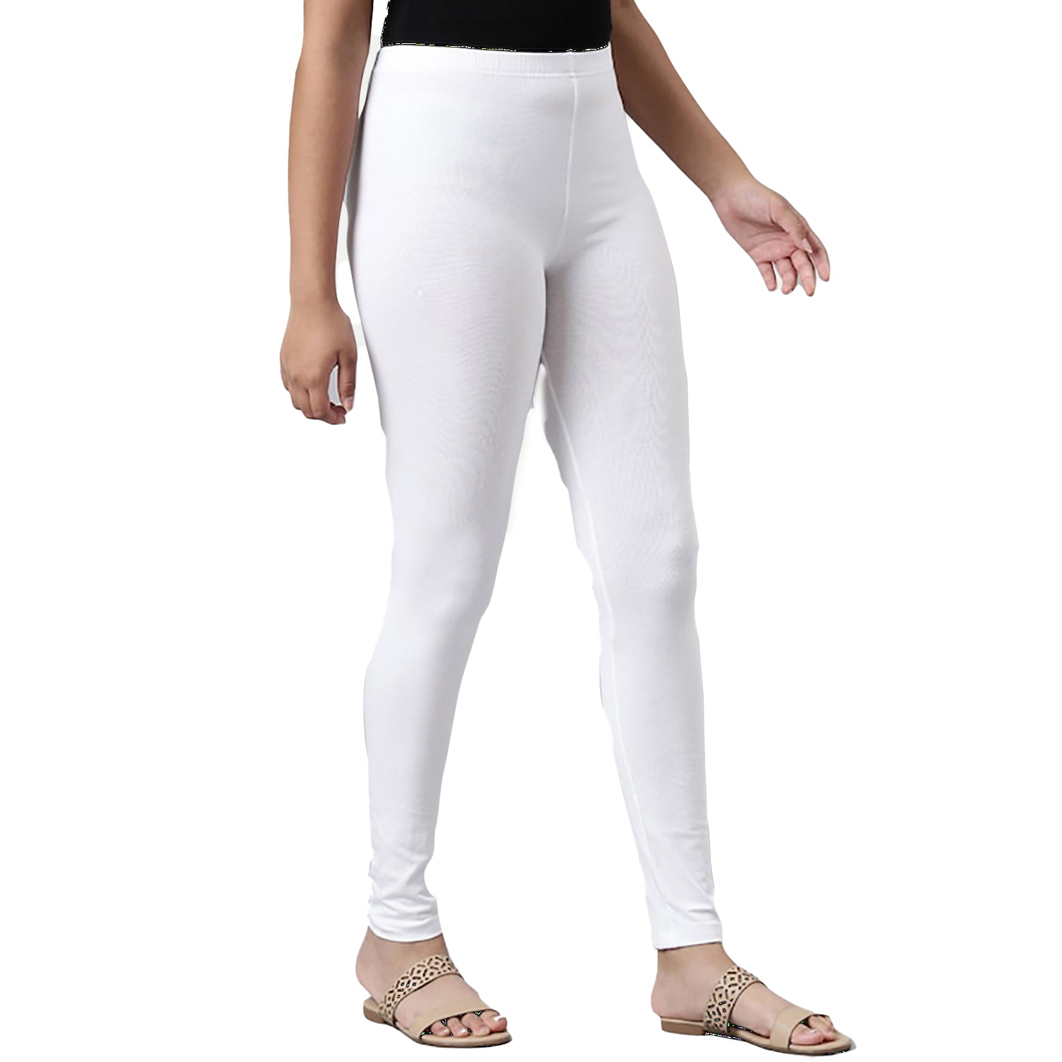 Radprix Kid Girls White solid leggings