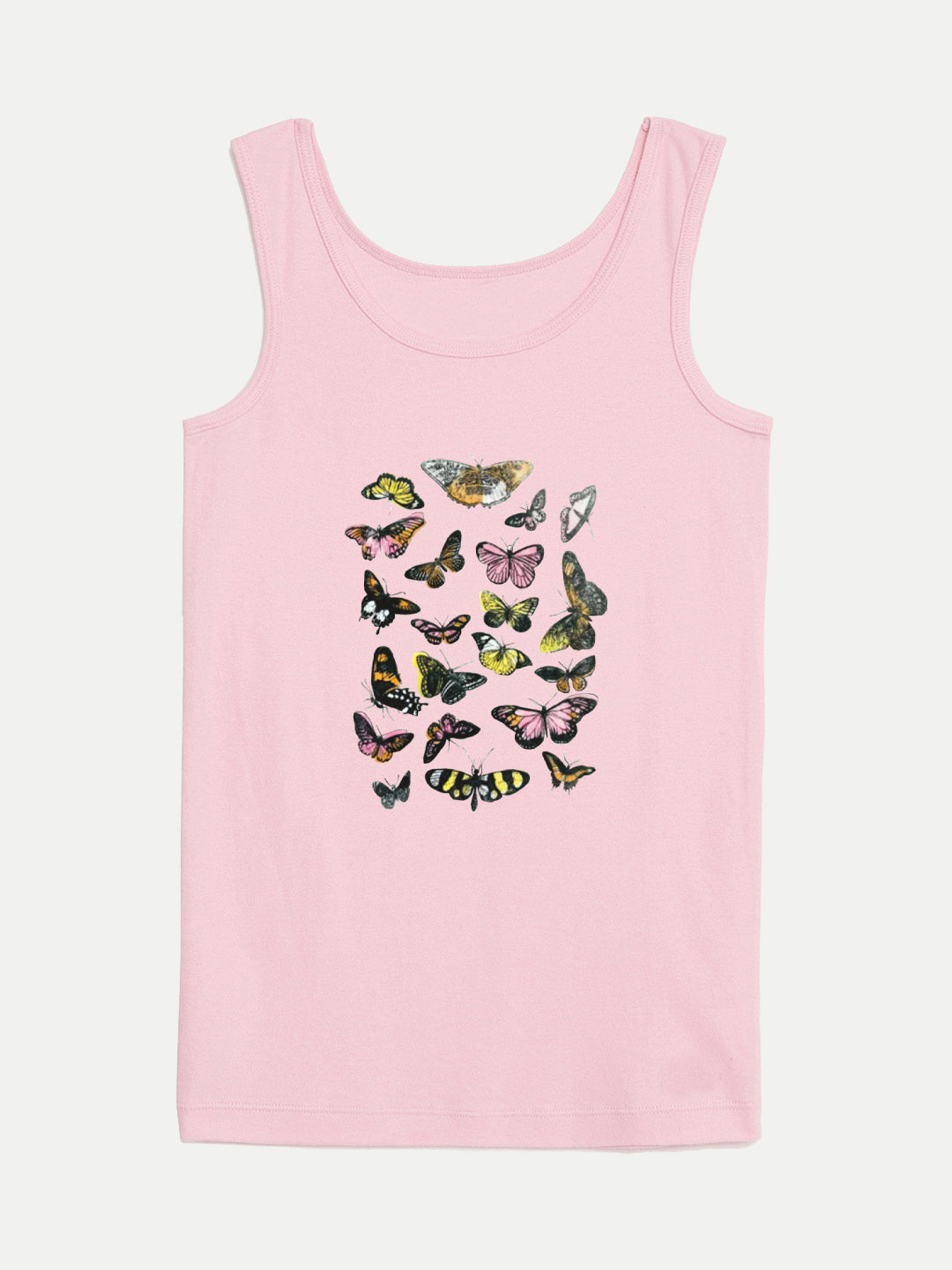 Radprix Kids Girls Pink Printed Tanktop