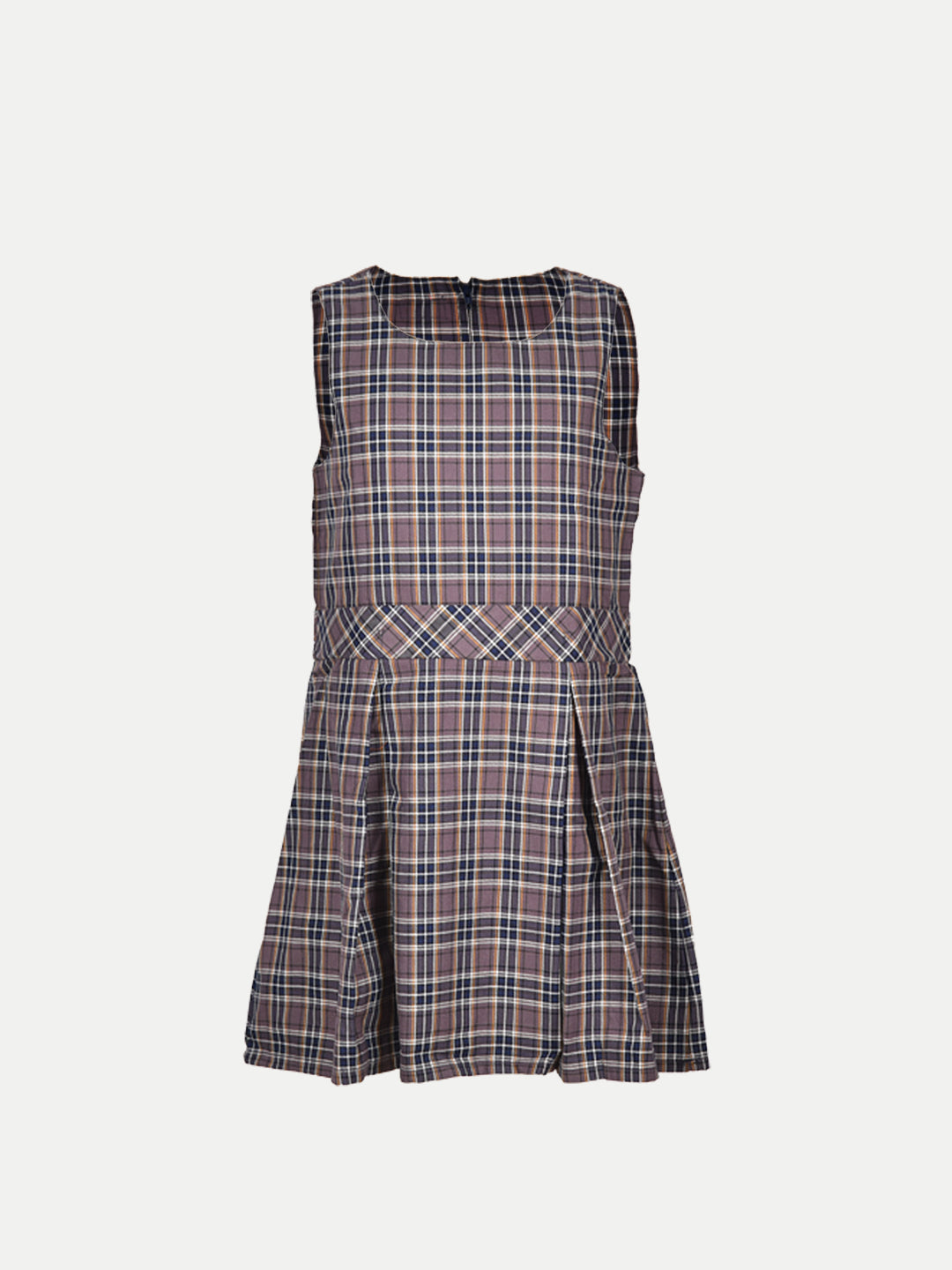 Radprix Kid Girls Black A-line Pleated-dress with Checks