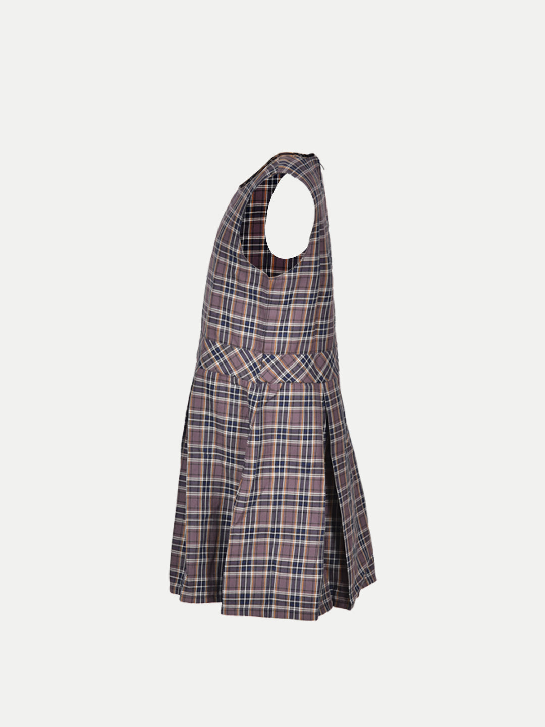 Radprix Kid Girls Black A-line Pleated-dress with Checks