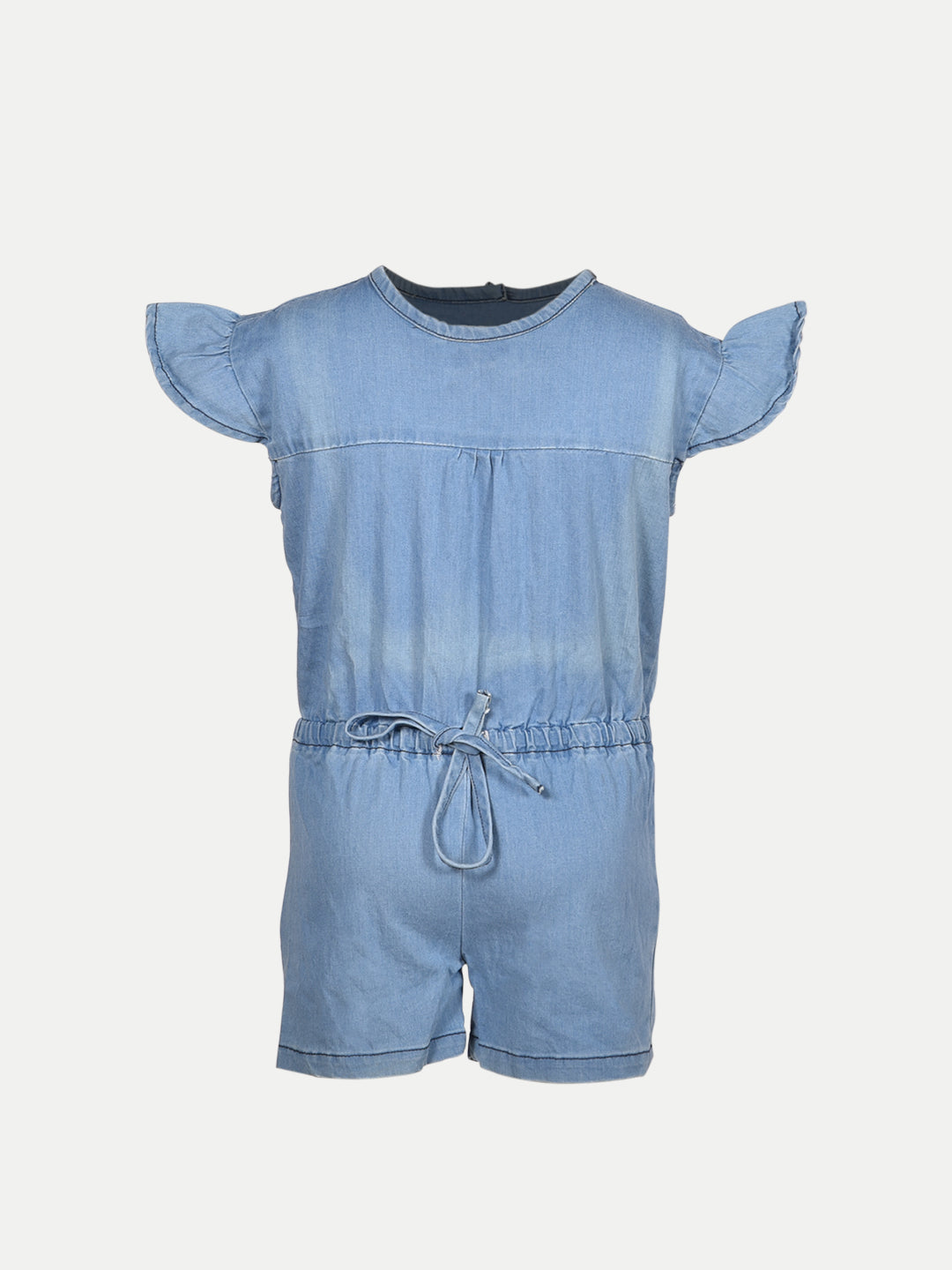 Radprix Kid Girls Blue Washed Jumpsuits