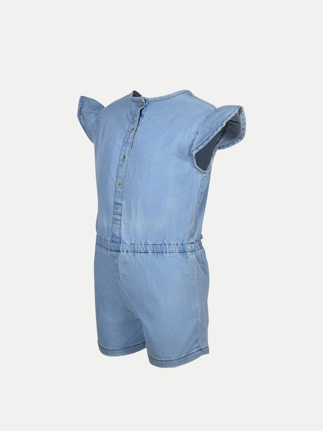 Radprix Kid Girls Blue Washed Jumpsuits