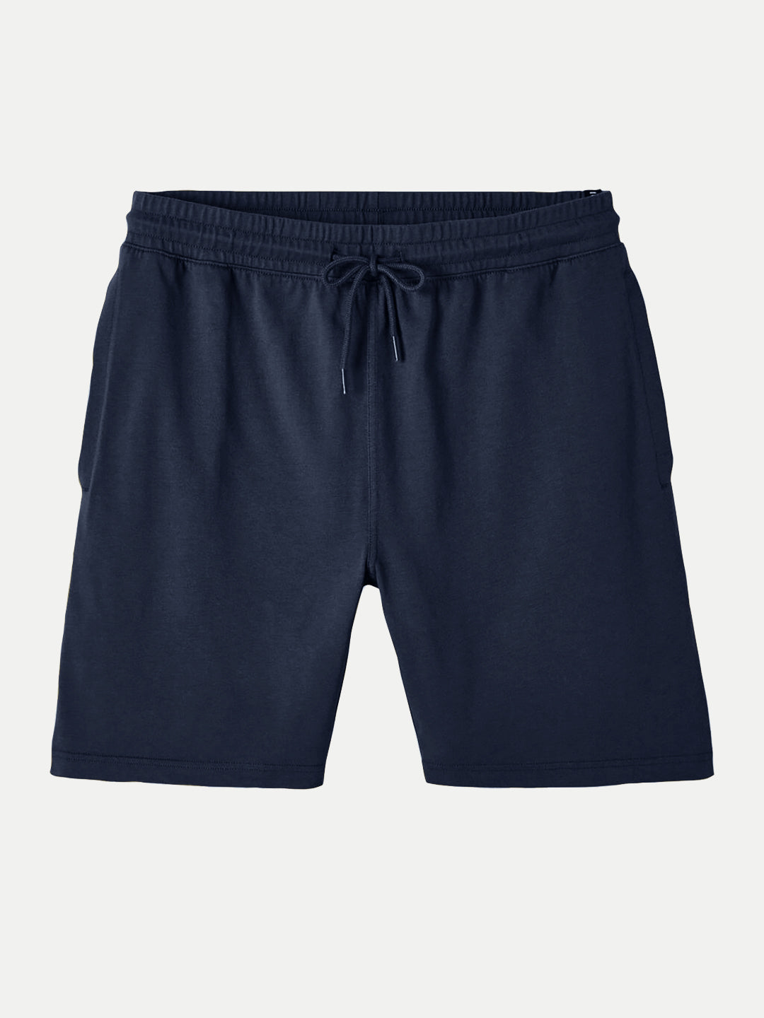 Radprix Mens Navy Solid Knitted Casual Shorts 