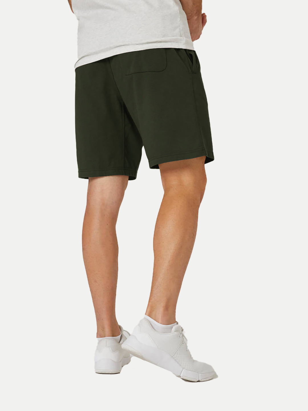 Radprix Mens Miltary Green Solid Knitted Casual Shorts 