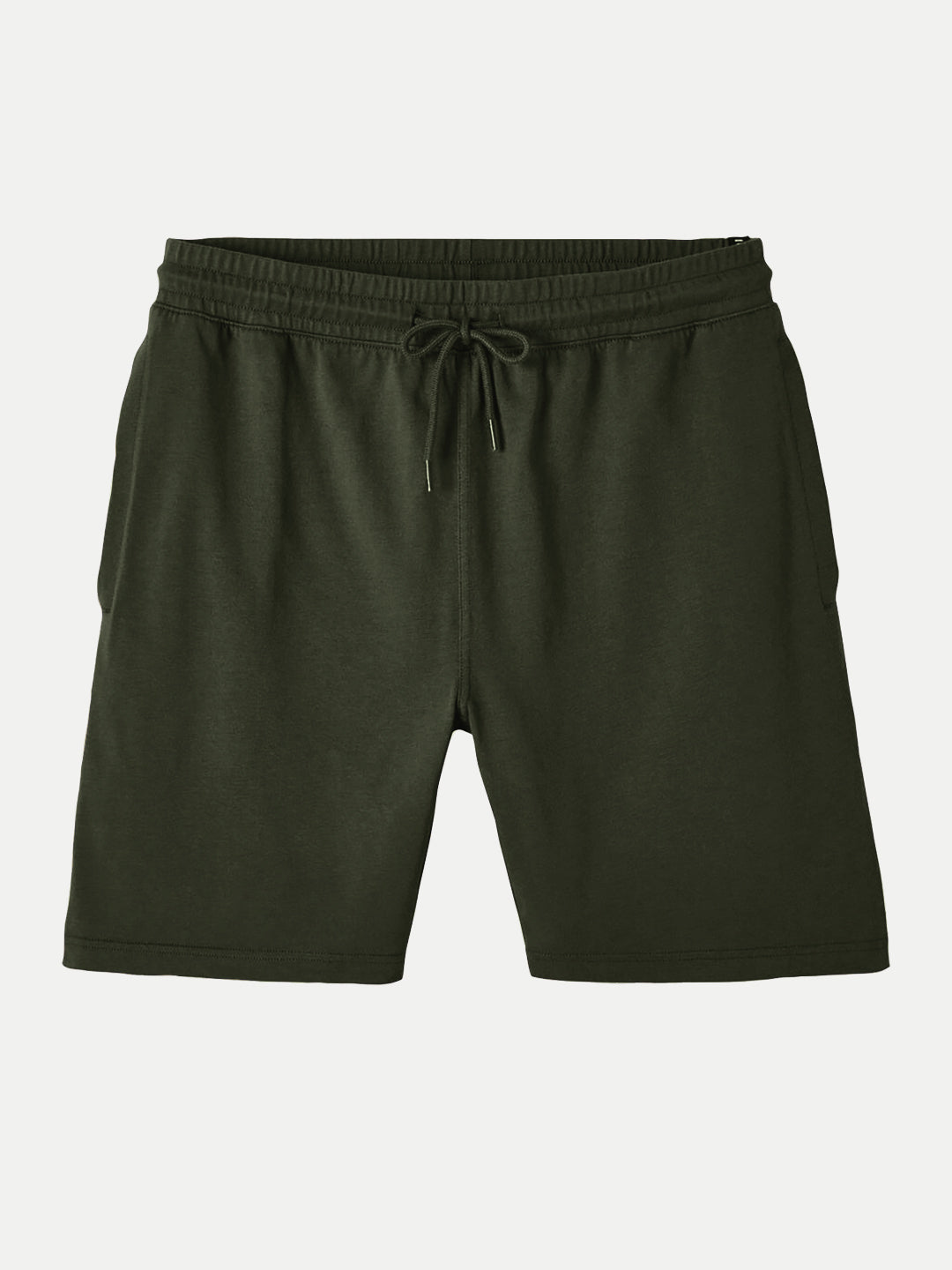 Radprix Mens Miltary Green Solid Knitted Casual Shorts 