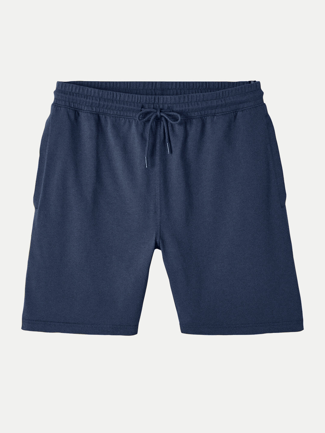 Radprix Mens Navy Melange Solid Knitted Casual Shorts 