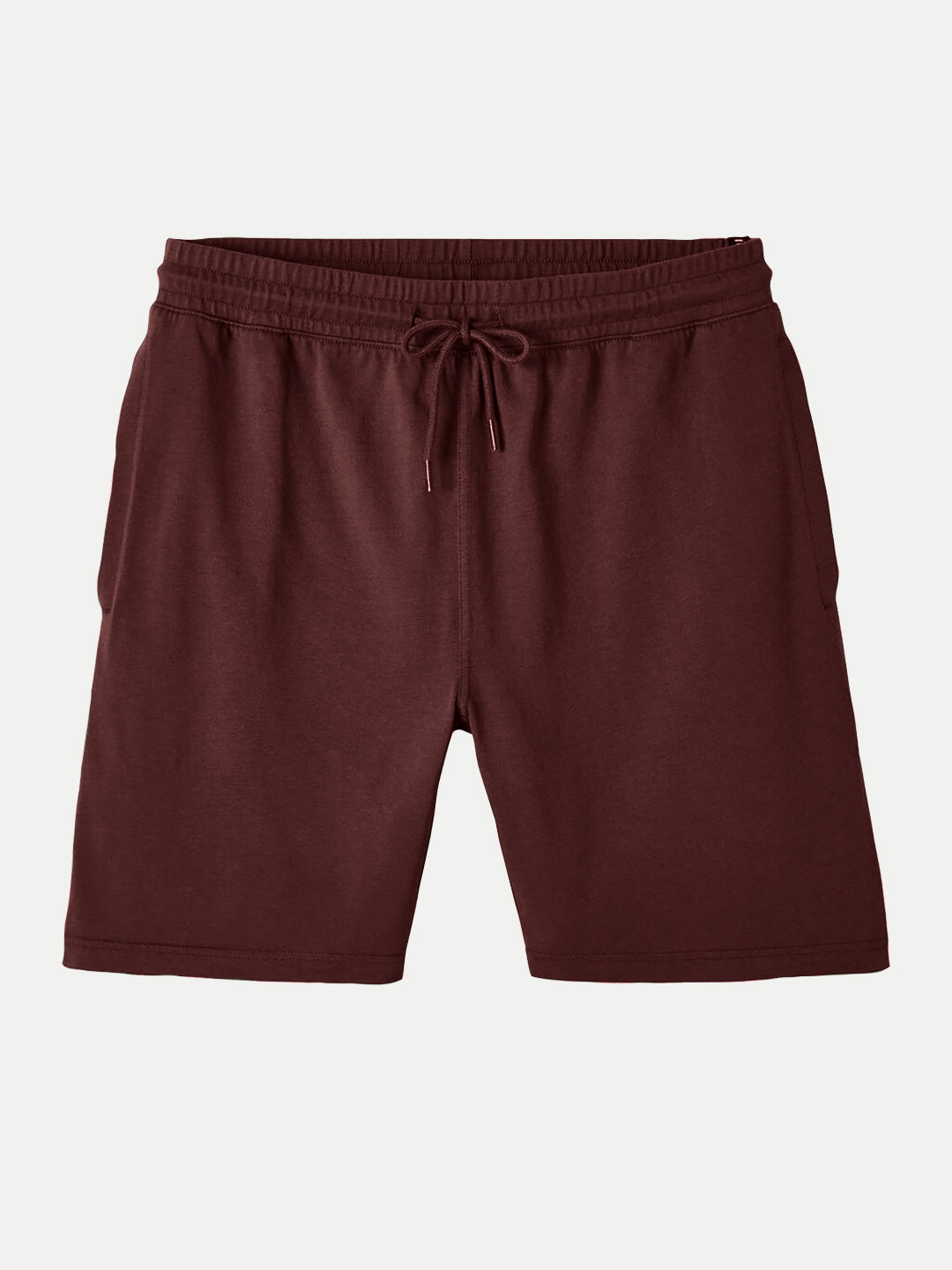 Radprix Mens Maroon Solid Knitted Casual Shorts 