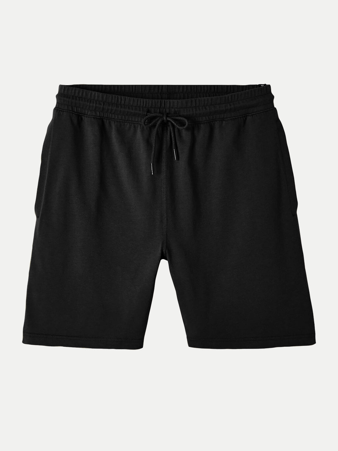 Radprix Mens Black Solid Knitted Casual Shorts 