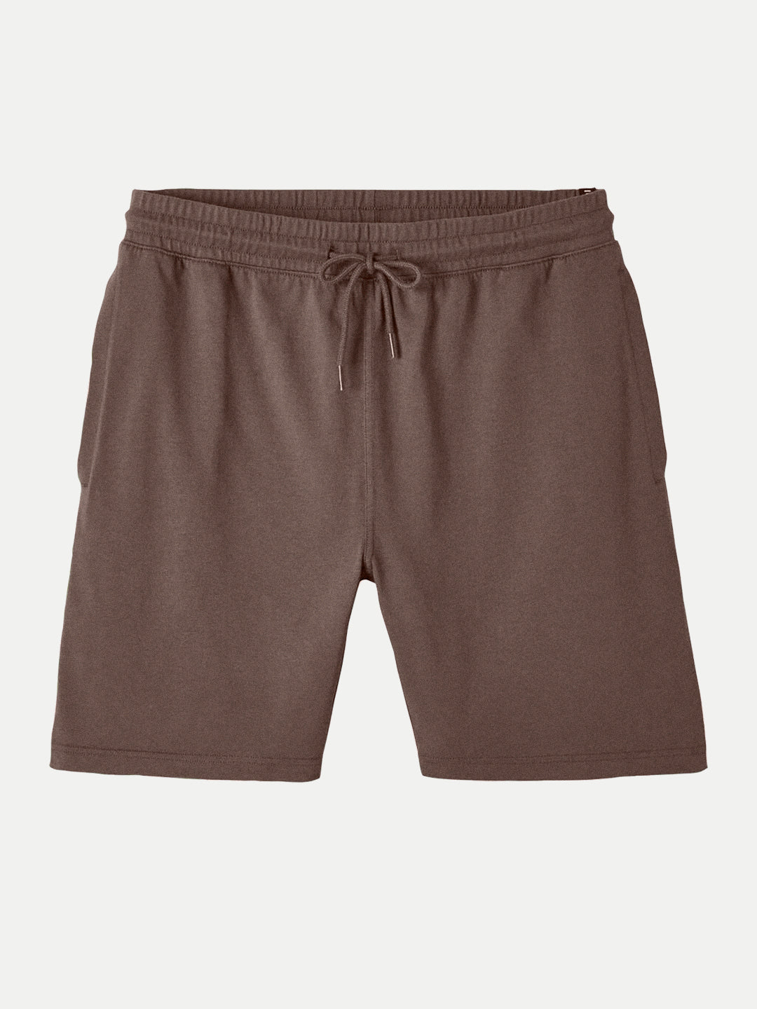 Radprix Mens Coffee Brown Solid Knitted Casual Shorts 