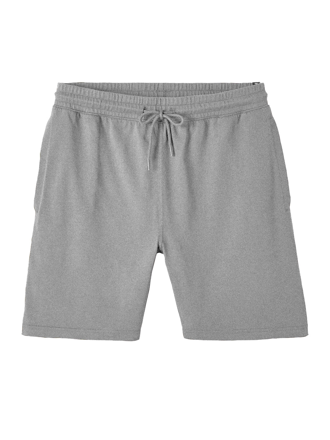 Radprix Mens Silver Melange Solid Knitted Casual Shorts 