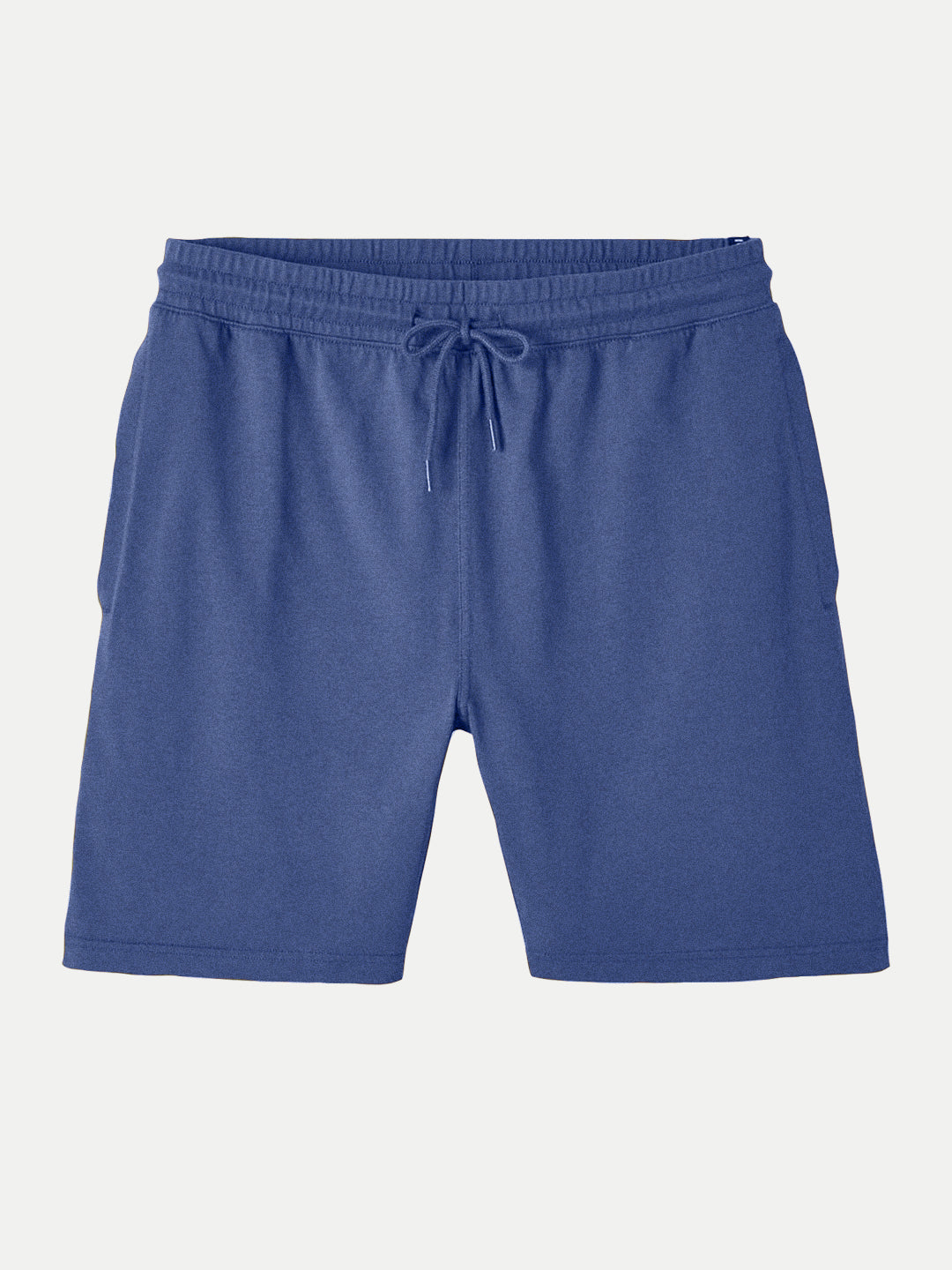 Radprix Mens Royal Blue Melange Solid Knitted Casual Shorts 